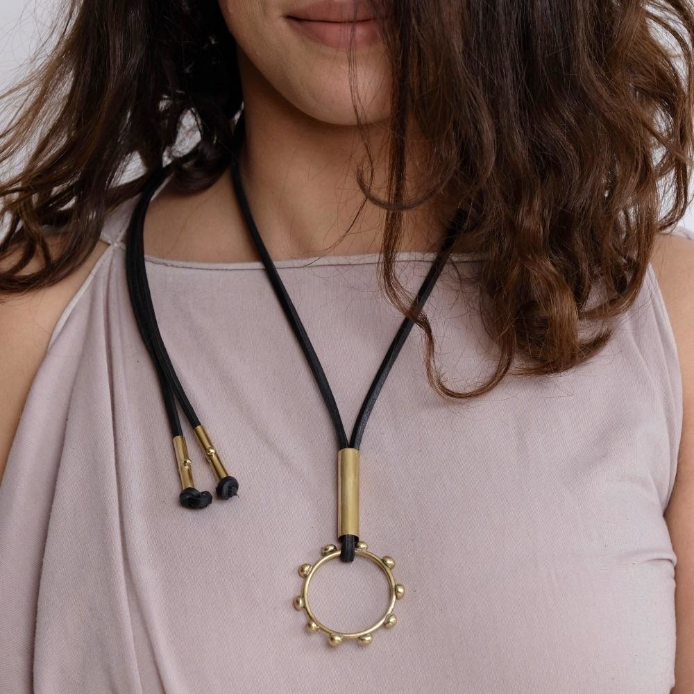 Hamimi Necklace Hebba Halo Pendant