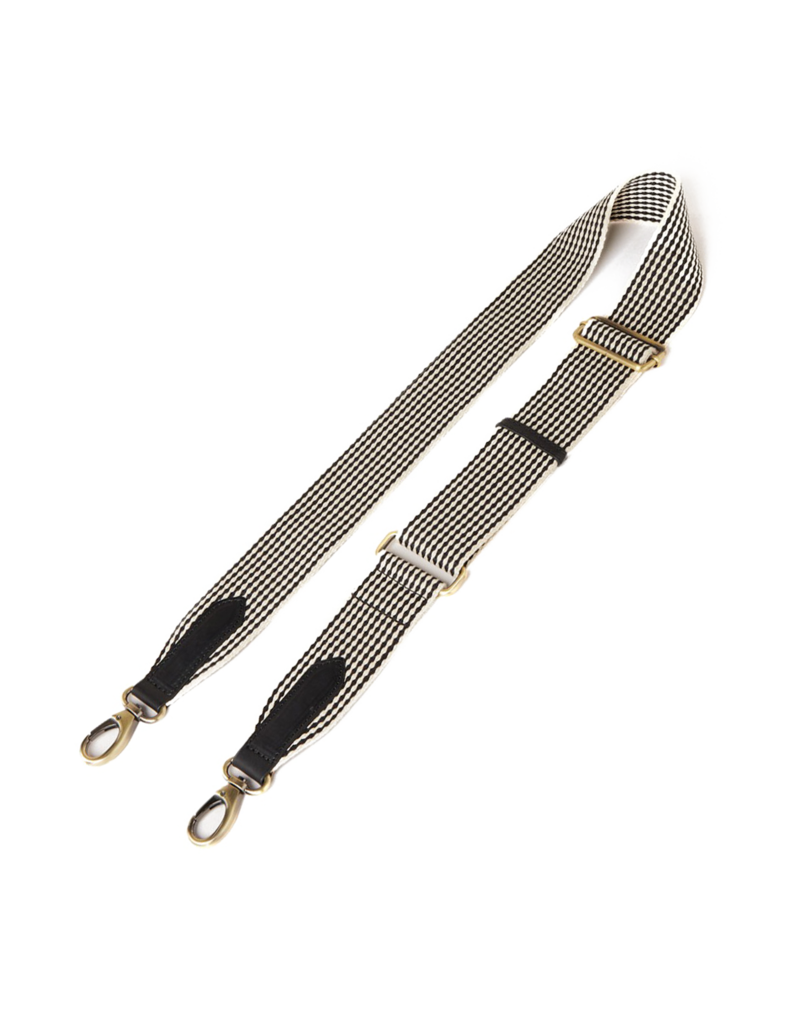 OMyBag strap 'Webbing' black - checked