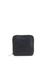 OMyBag Sonny Square Wallet - Black Stromboli Leather