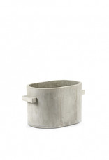 Serax Pot 'Concrete' ovaal - 34 x 23 cm