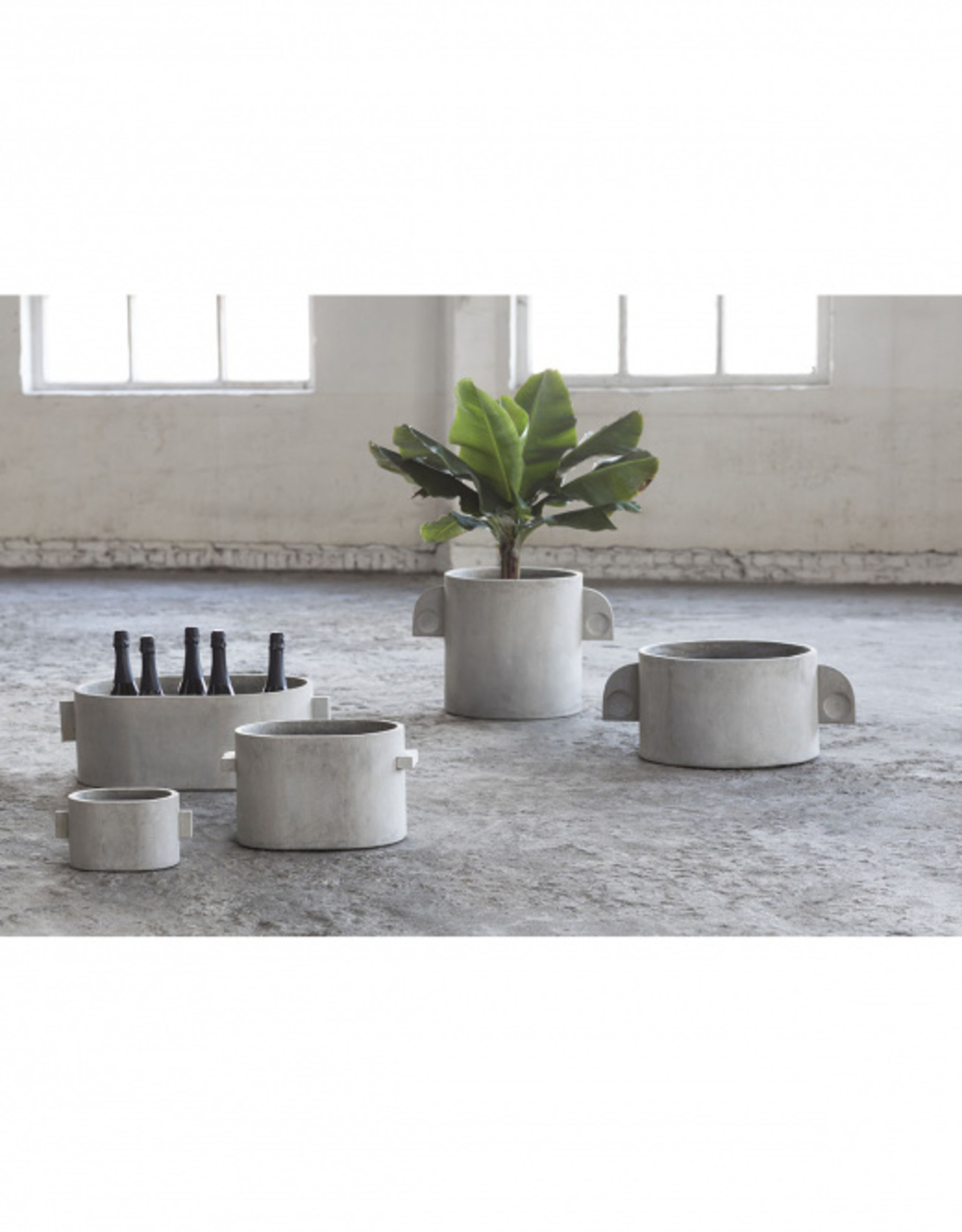 Serax Pot 'Concrete' ovaal - 34 x 23 cm