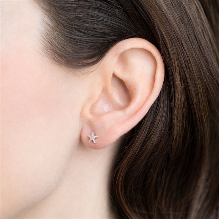 A Beautiful Story 'Symbol' starfish - silver