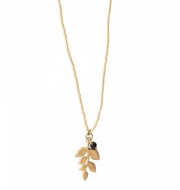 A Beautiful Story necklace 'Paradise' libelle -black onyx gold