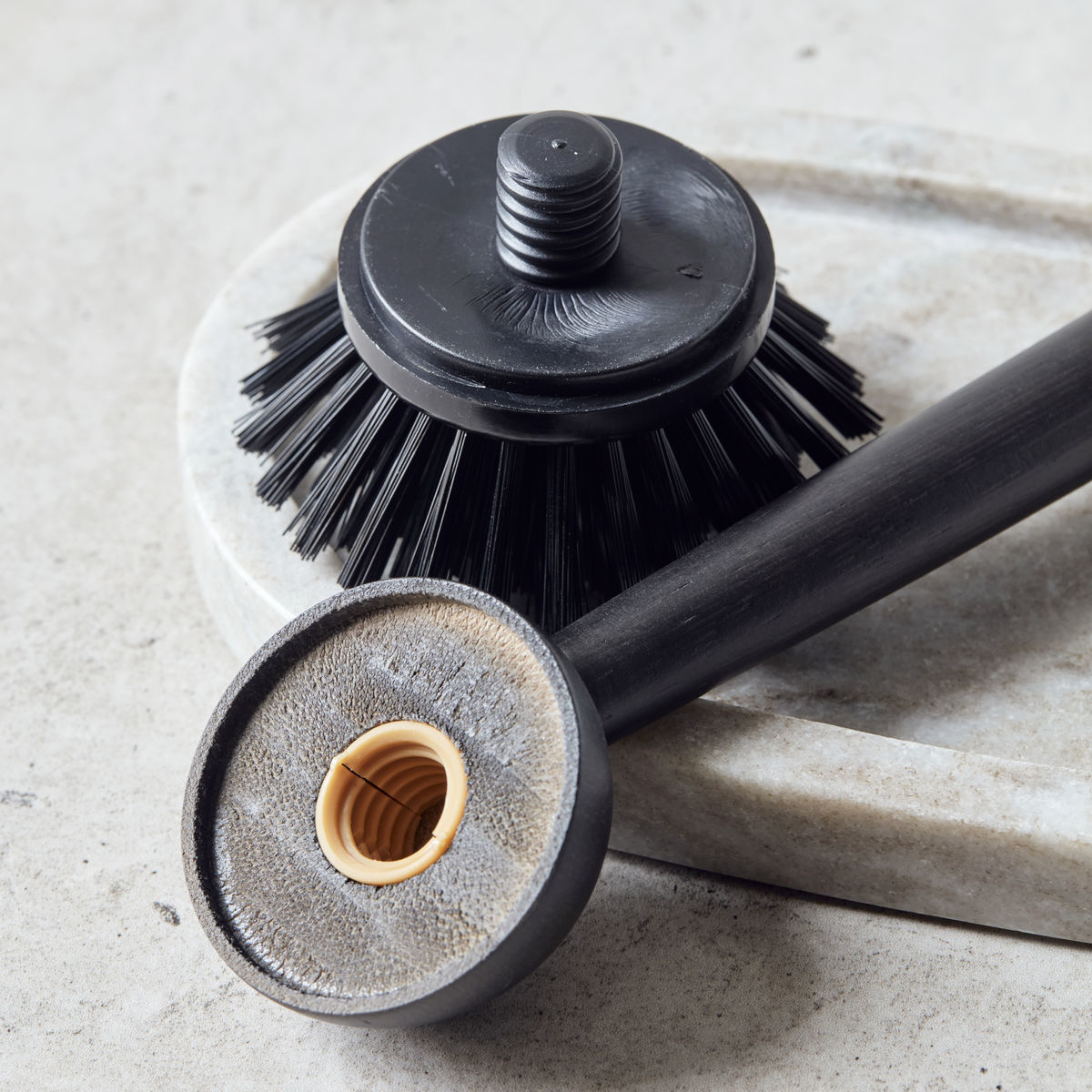 Meraki afwasborstel met afneembare kop 23cm - zwart