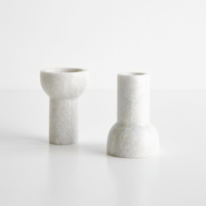 kaarsenstaandaard 'Como' - marmer