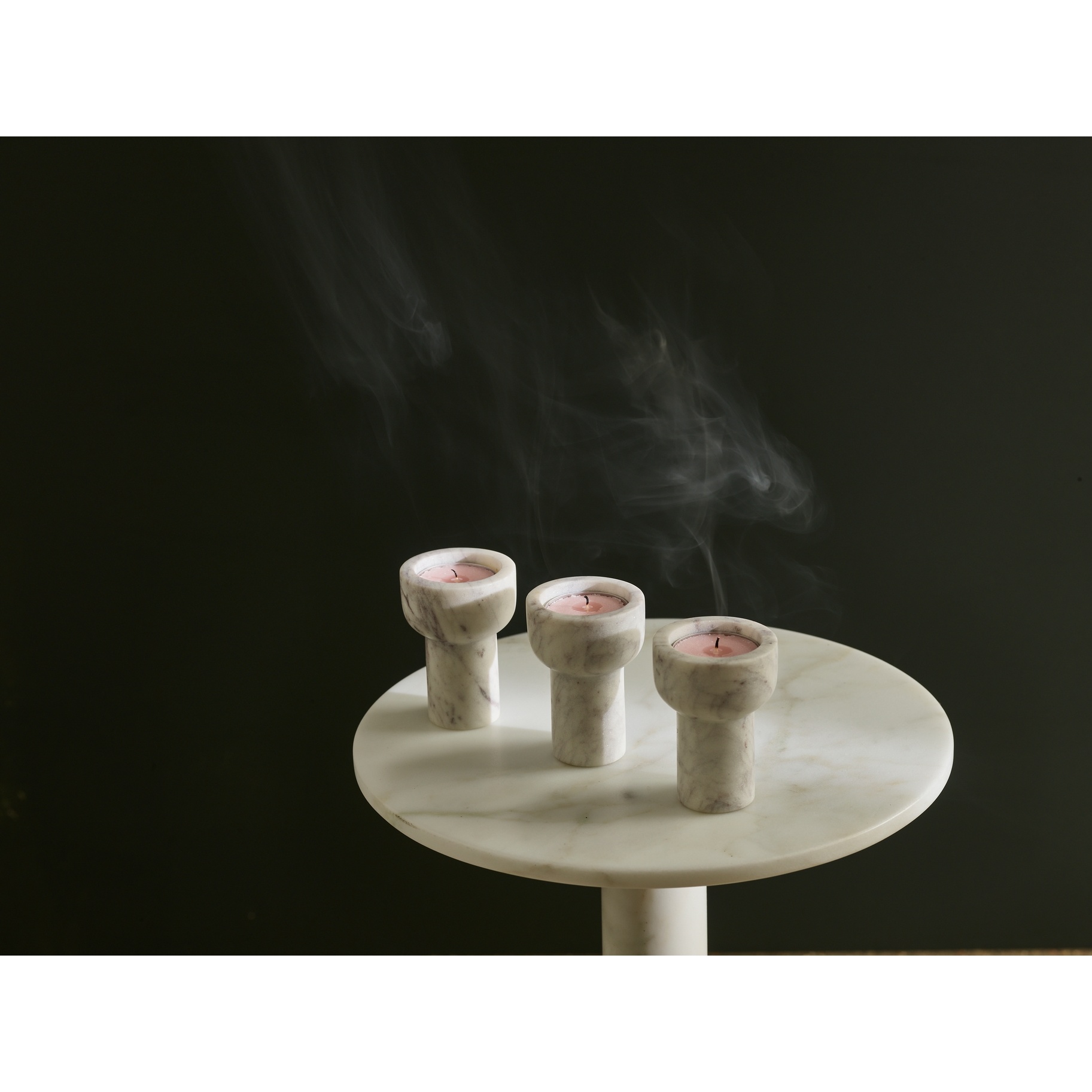 kaarsenstaandaard 'Como' - marmer