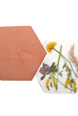 flower & herbs press - terracotta