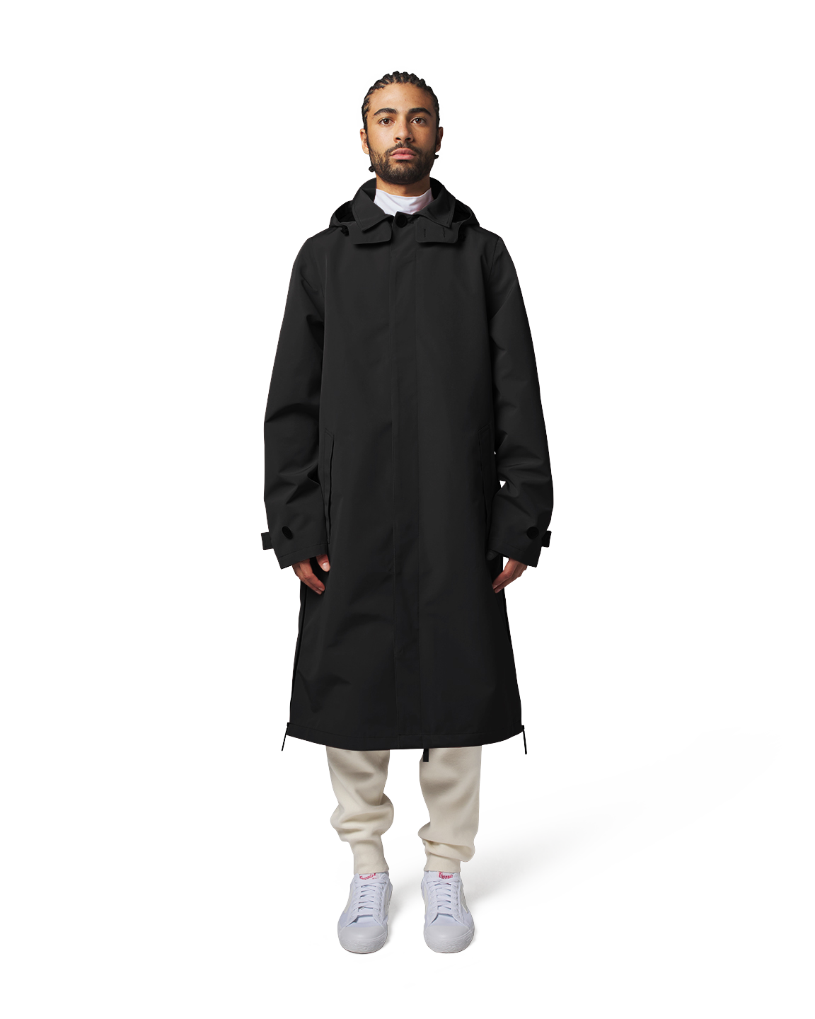 Maium raincoat / poncho 'Mac' - black