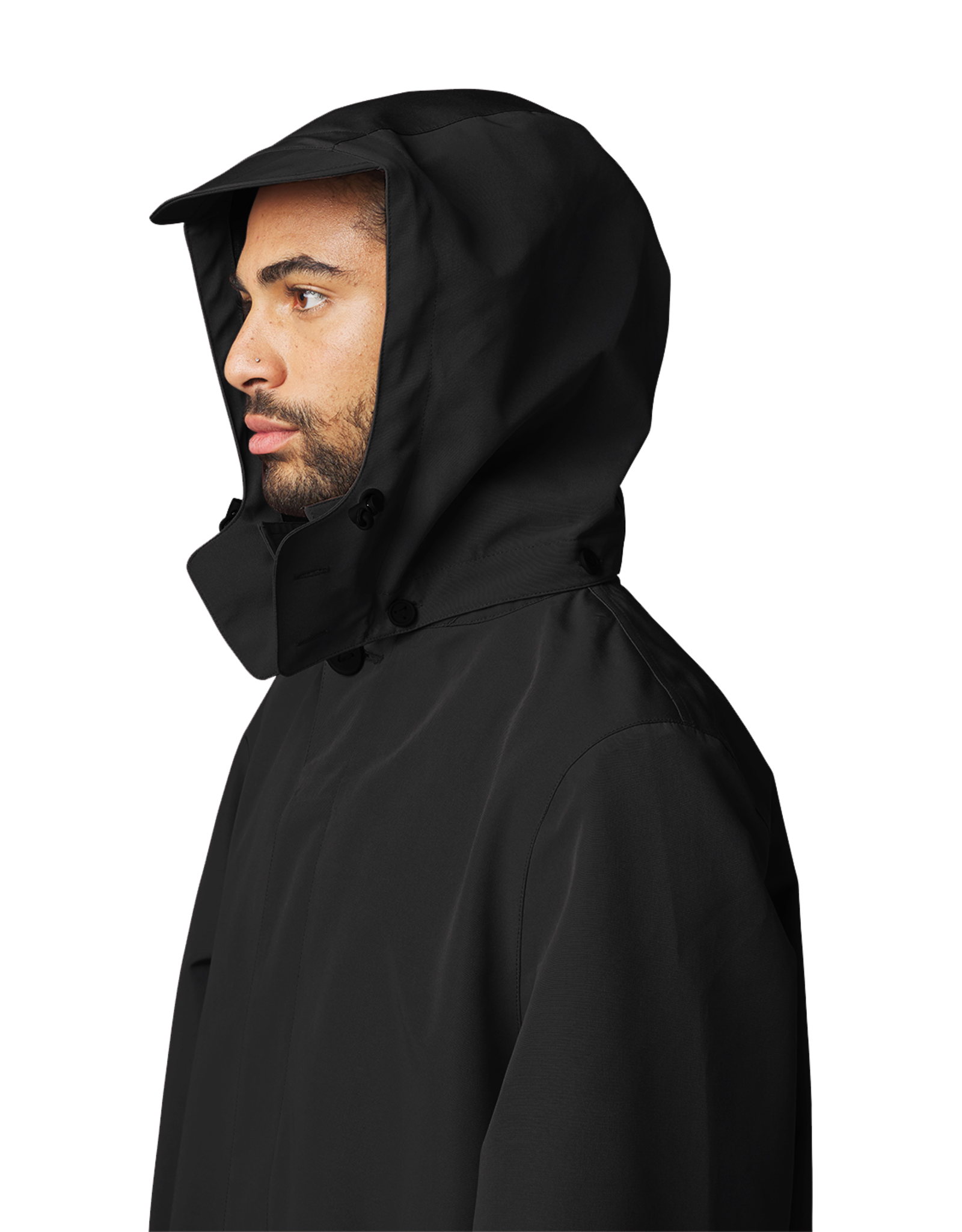 Maium raincoat / poncho 'Mac' - black