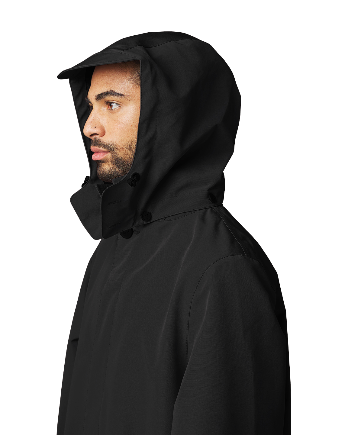 Maium raincoat / poncho 'Mac' - black