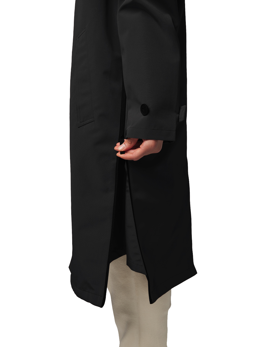 Maium raincoat / poncho 'Mac' - black