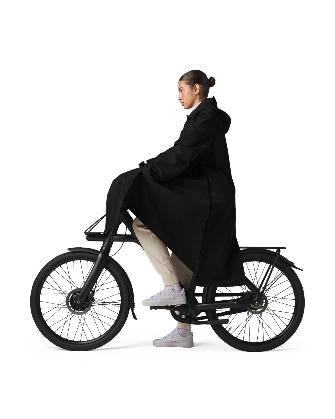 Maium raincoat / poncho 'Mac' - black