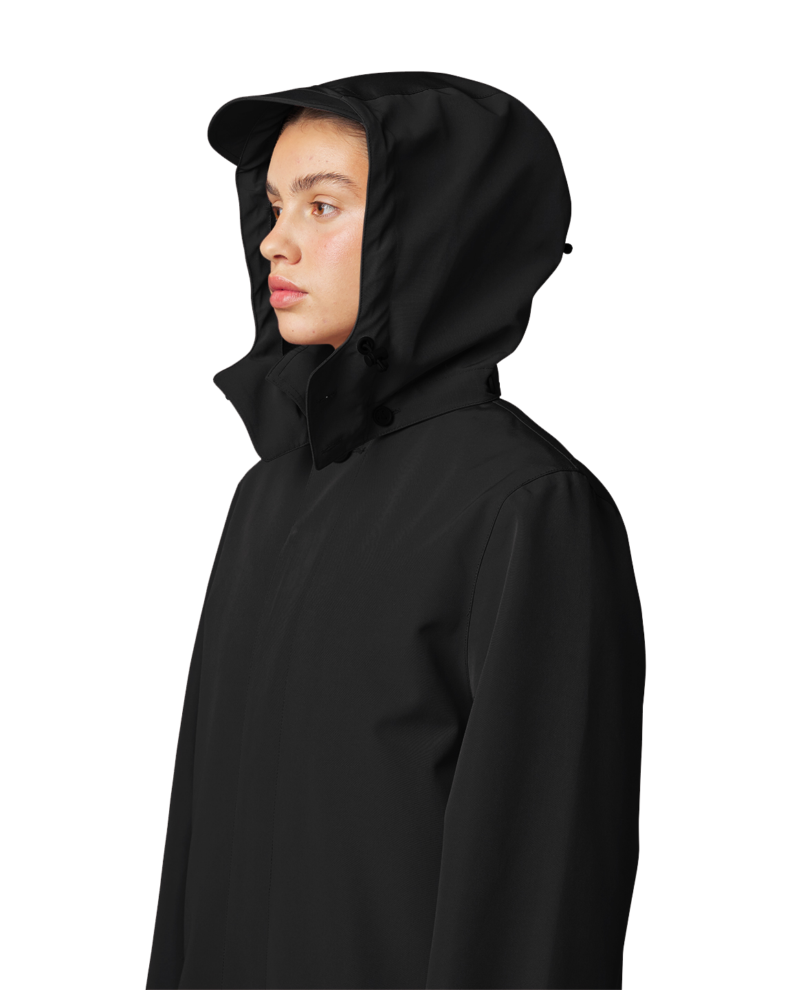 Maium raincoat / poncho 'Mac' - black