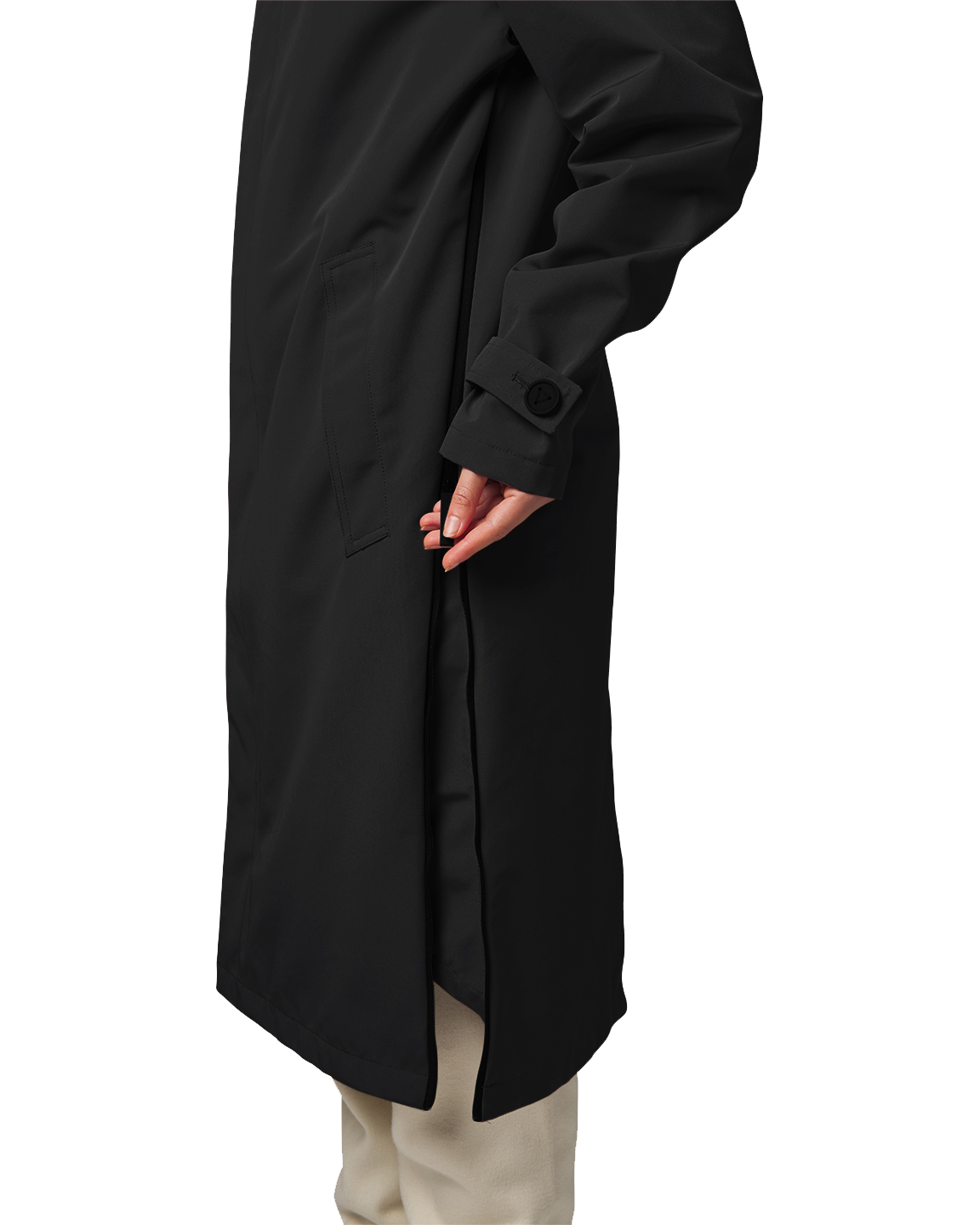 Maium raincoat / poncho 'Mac' - black