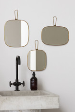 Meraki spiegel met frame - brass