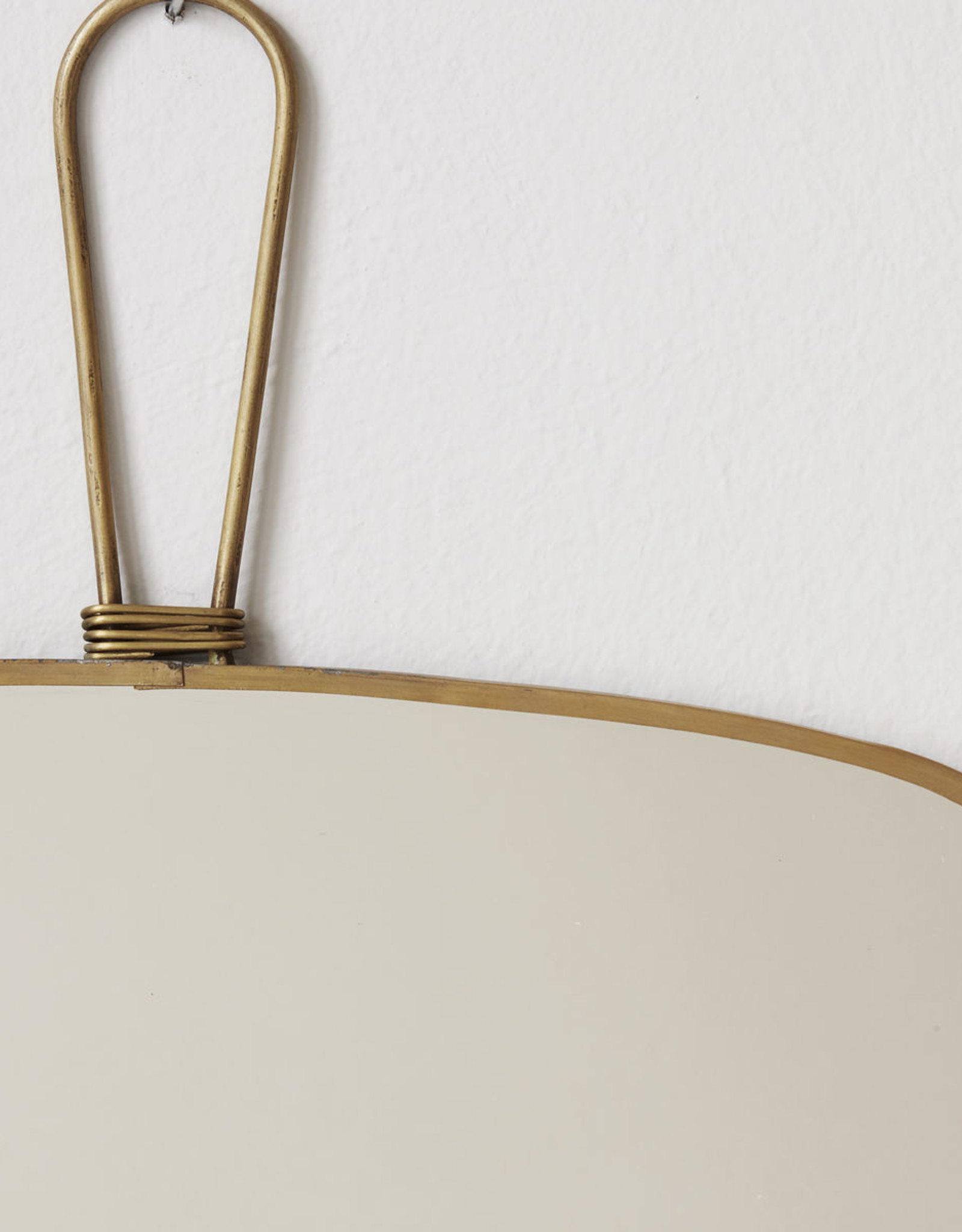 Meraki spiegel met frame - brass