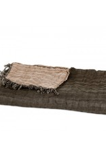 Haomy Haomy linen bedspread 'Baya' two-sided