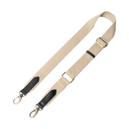 OMyBag schouderriem 'Webbing' zwart - zand