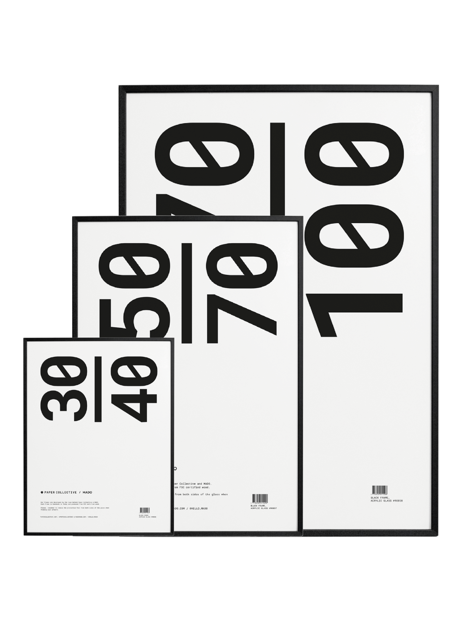 Paper Collective frame -  zwart hout