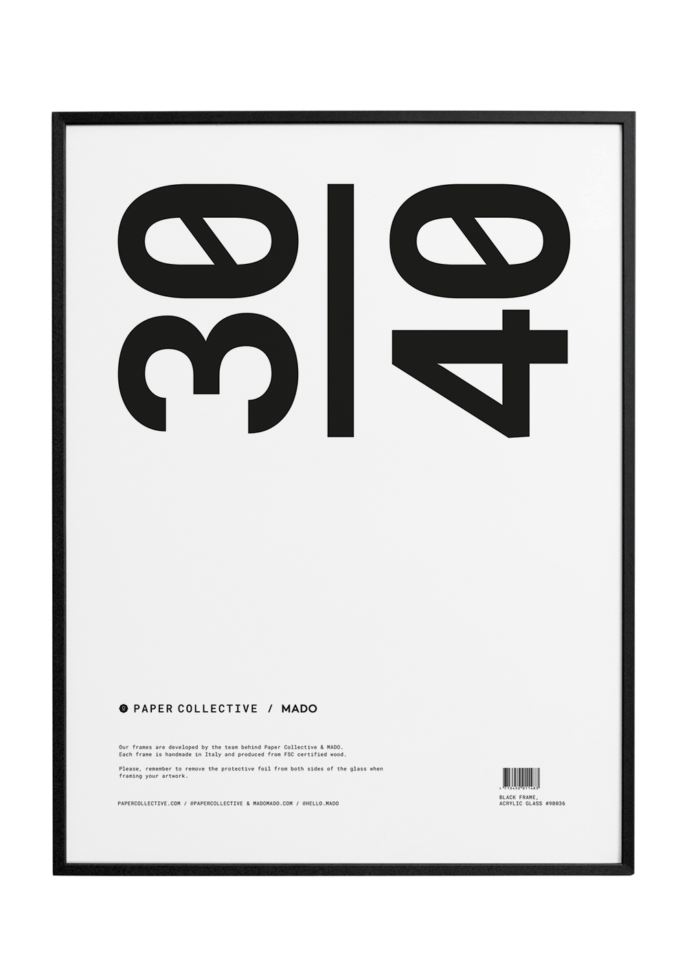 Paper Collective frame -  zwart hout