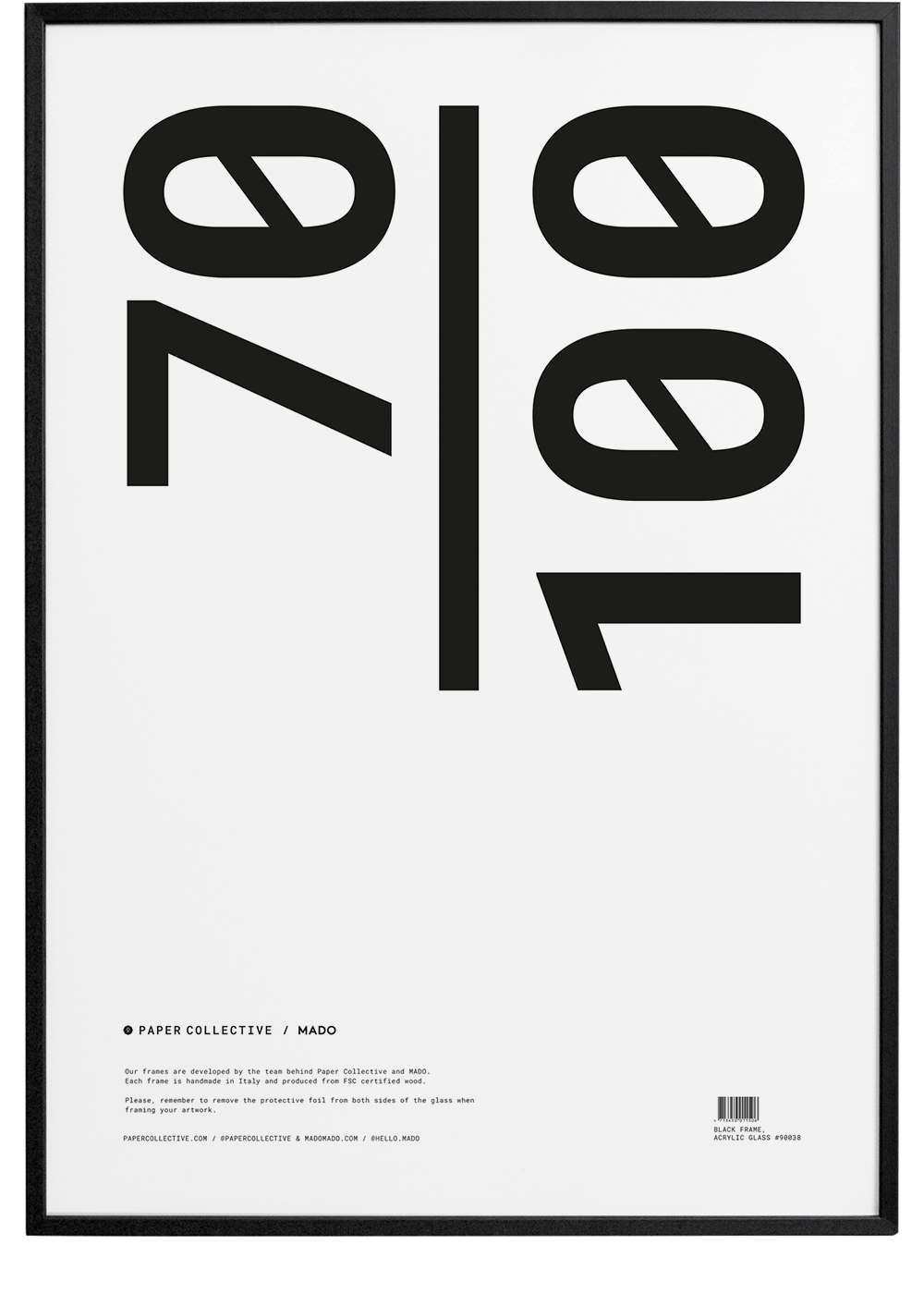 Paper Collective frame -  zwart hout