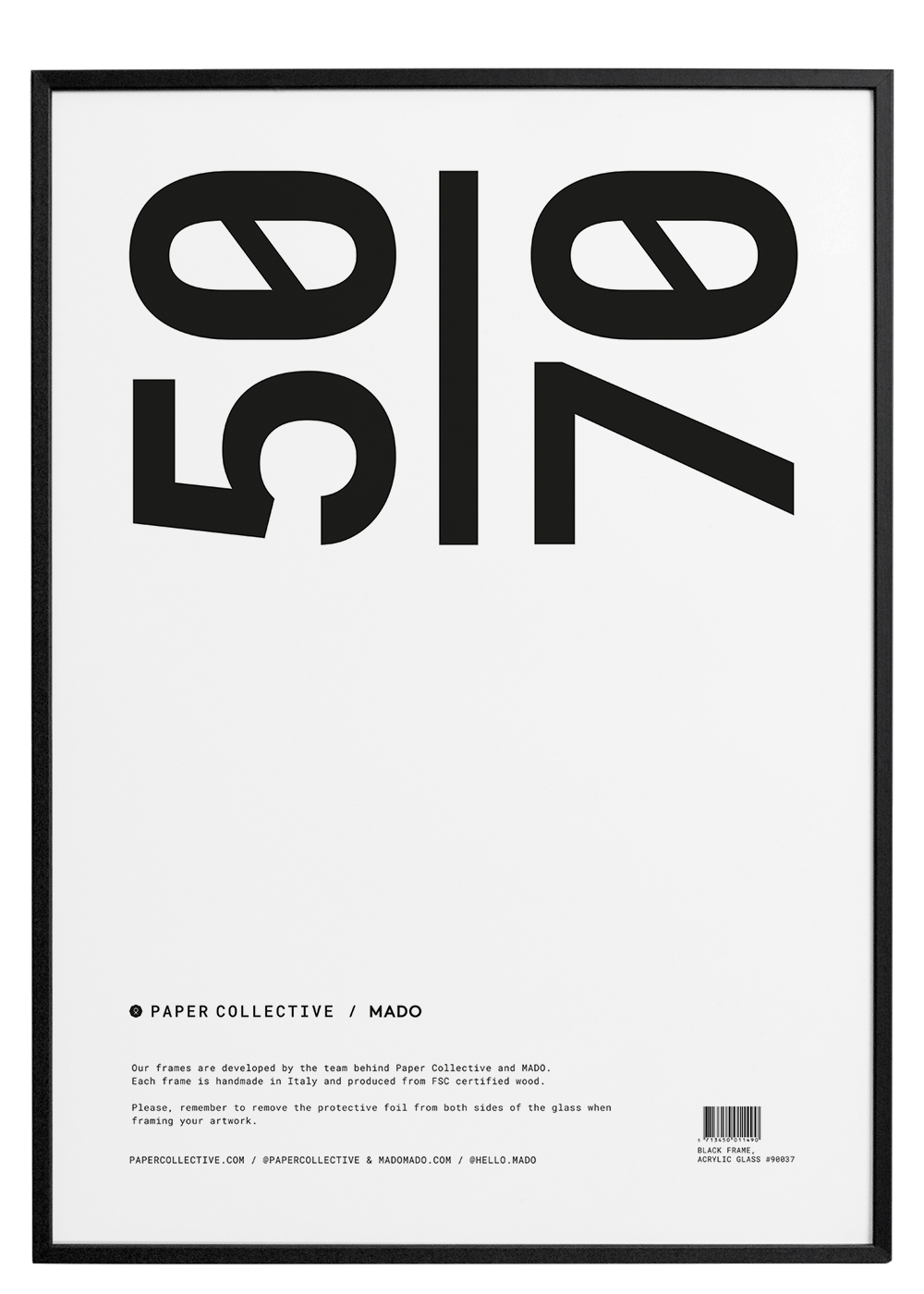 Paper Collective frame -  zwart hout