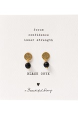 A Beautiful Story Set earrings  'Coin' - gold