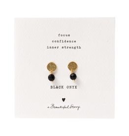 A Beautiful Story Set earrings  'Coin' - gold