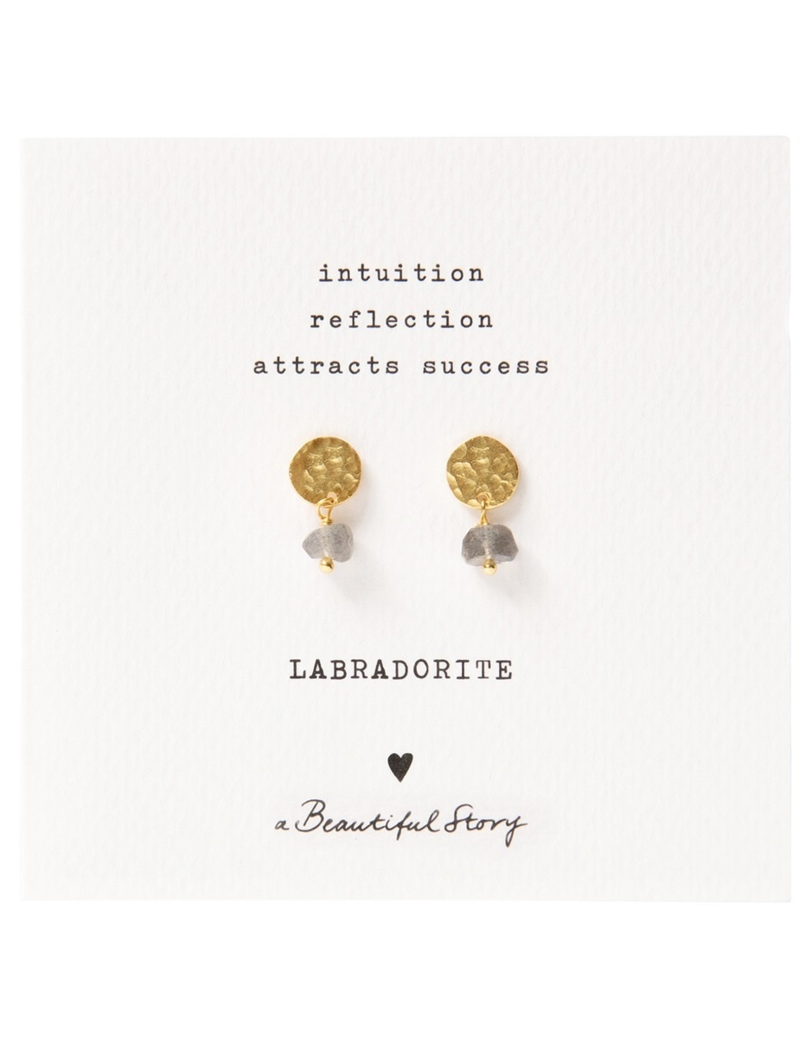 A Beautiful Story Set earrings  'Coin' - gold