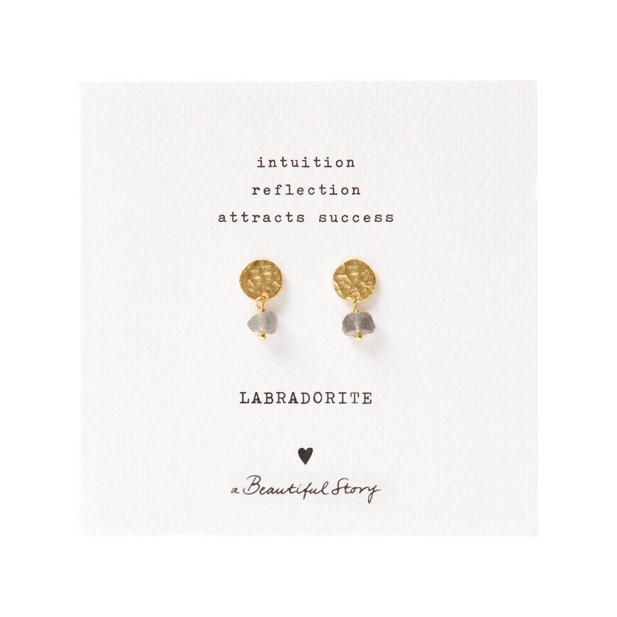 A Beautiful Story Set earrings  'Coin' - gold