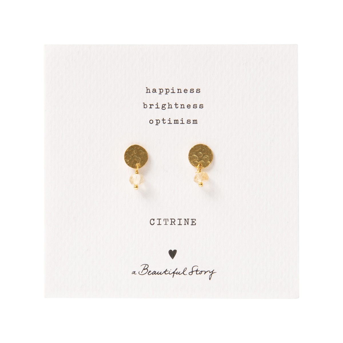 A Beautiful Story Set earrings  'Coin' - gold
