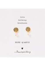 A Beautiful Story Set earrings  'Coin' - gold