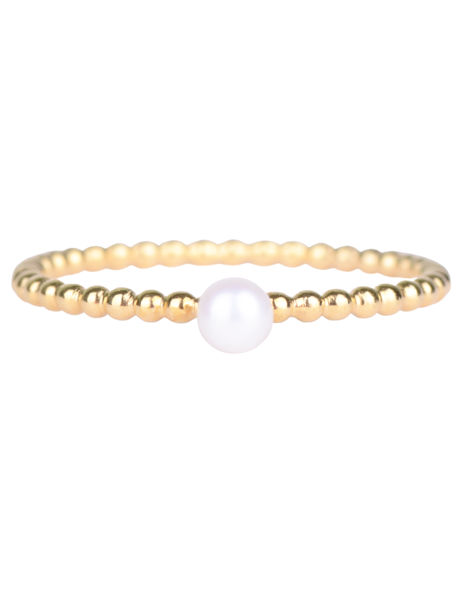 Charlotte Wooning ring 'Pearl' parel - goud