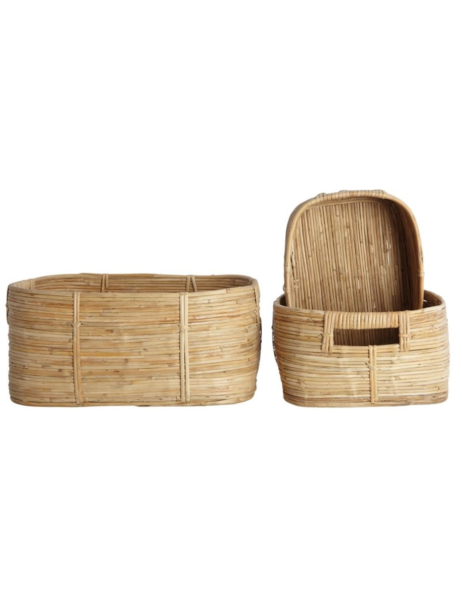 House Doctor basket 'Chaka' - rotan/bamboo