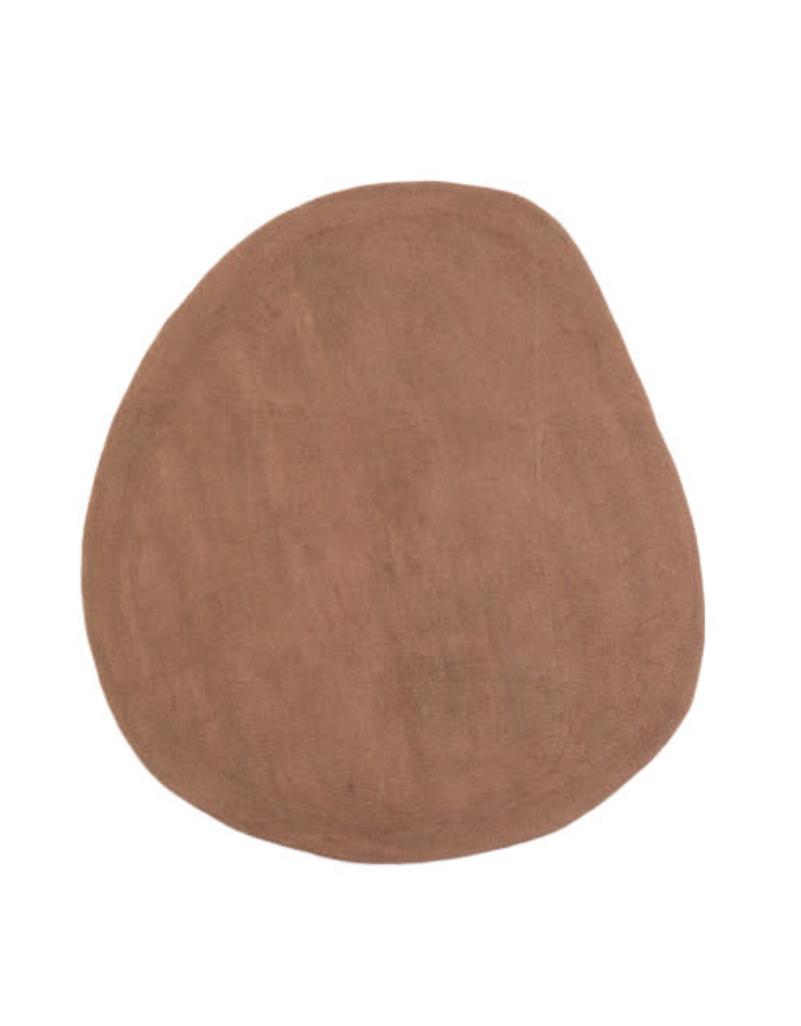 Mushkane rug 'Pebble' - chestnut