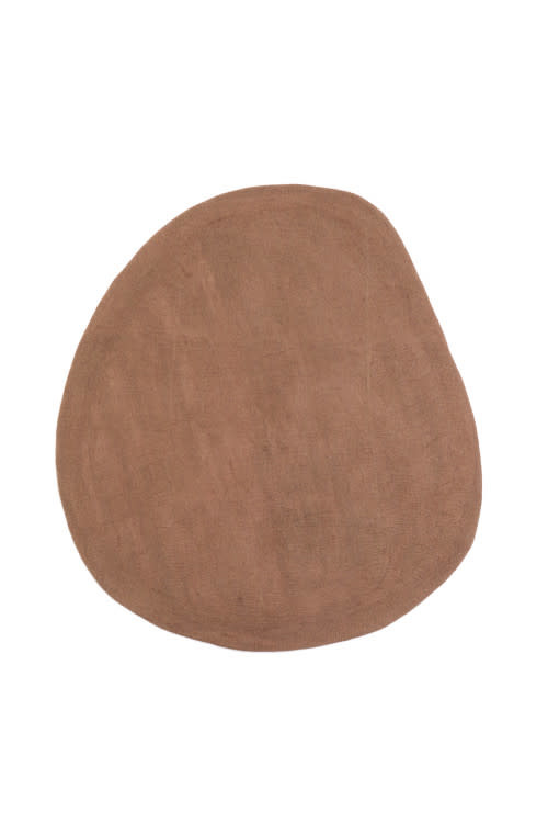 Mushkane rug 'Pebble' - chestnut