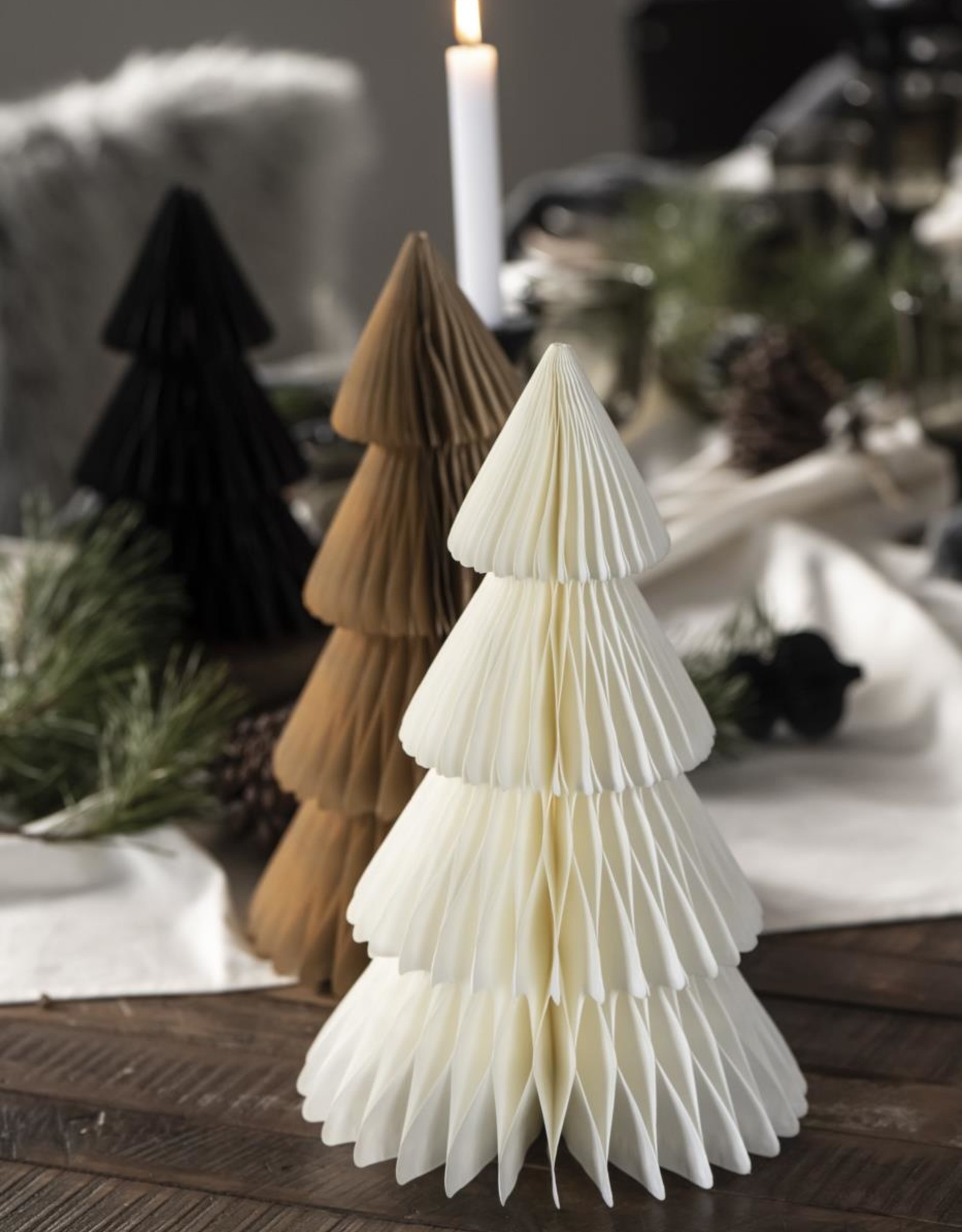 IBLaursen kerstboom honeycomb XL  - creme