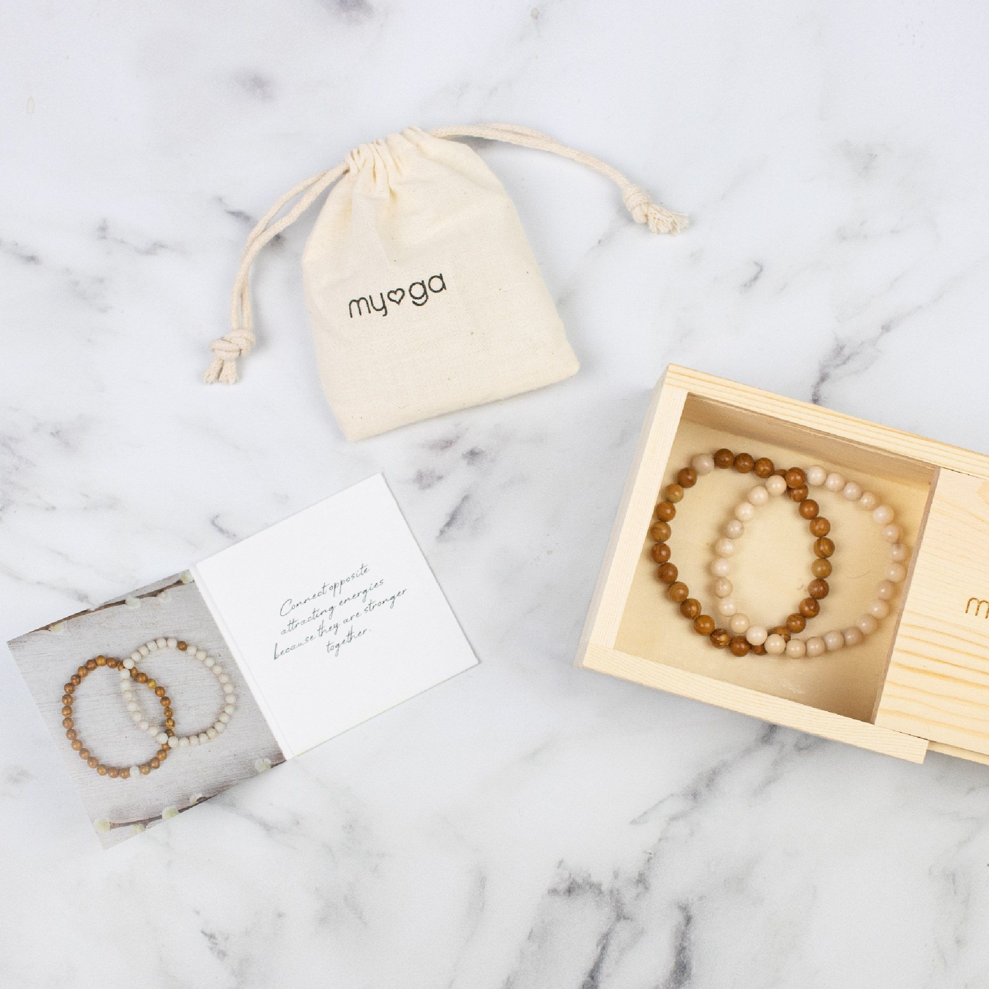 Myga set kralen armbanden 'United' in giftbox