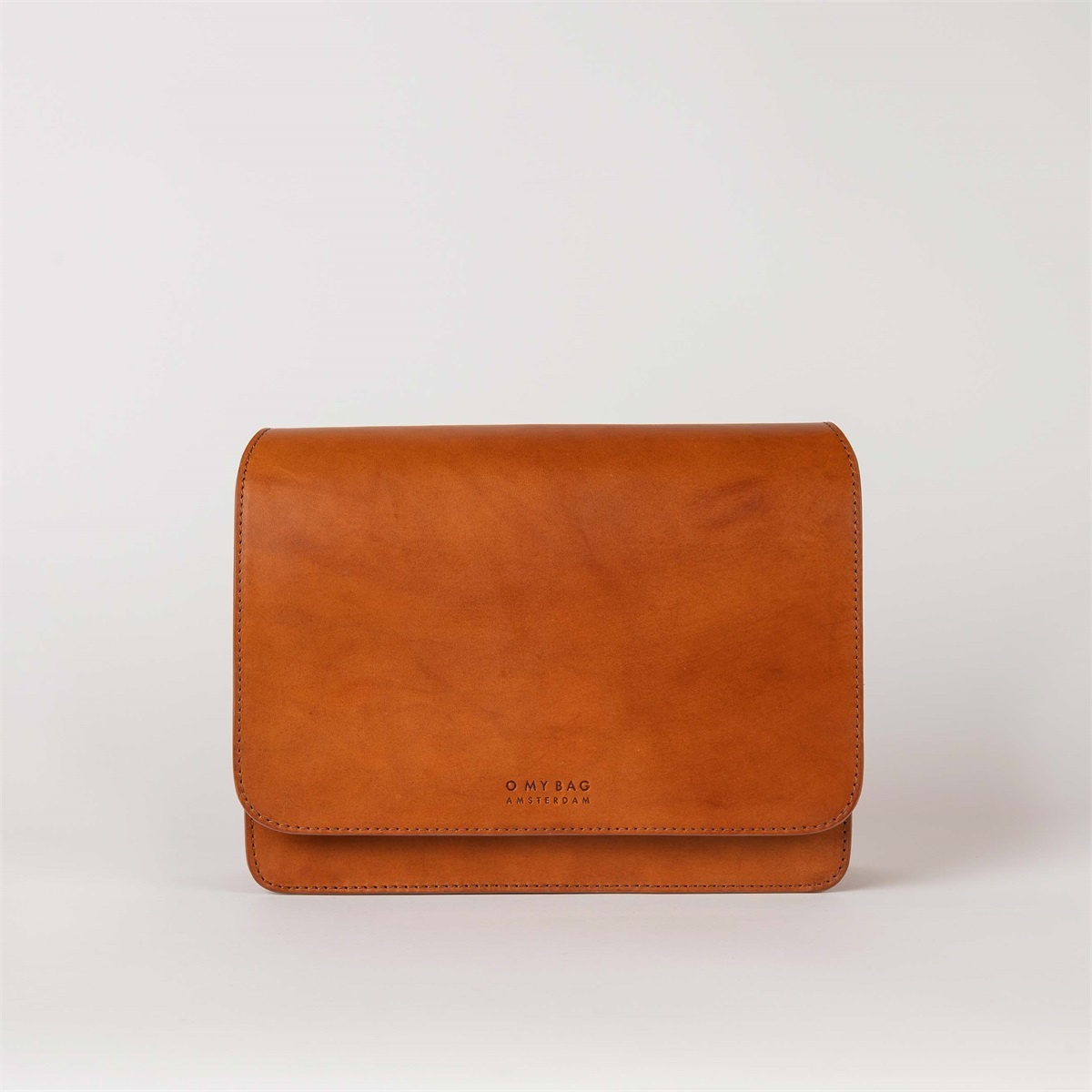 OMyBag tas 'Audrey' leer - cognac