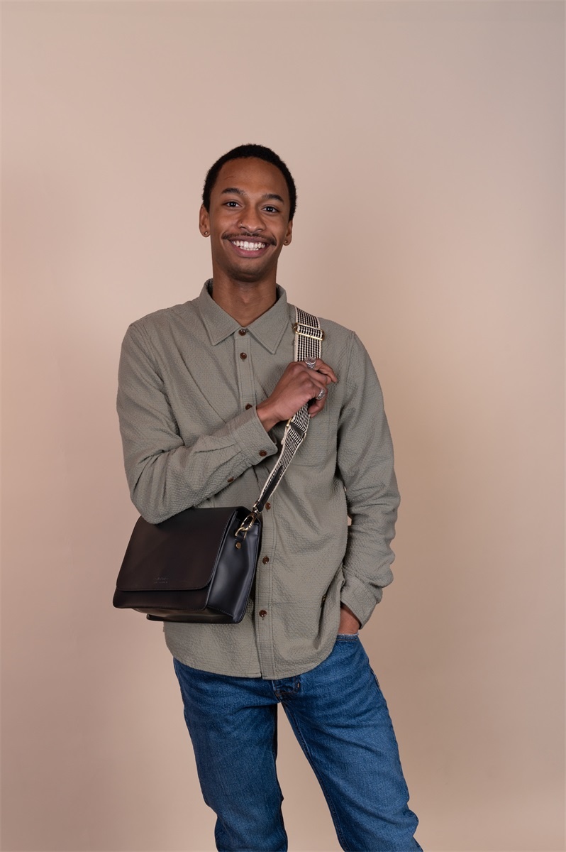 OMyBag tas 'Audrey' leer - zwart