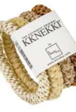 Knekki set/4  haarelastiek  - beige tinten