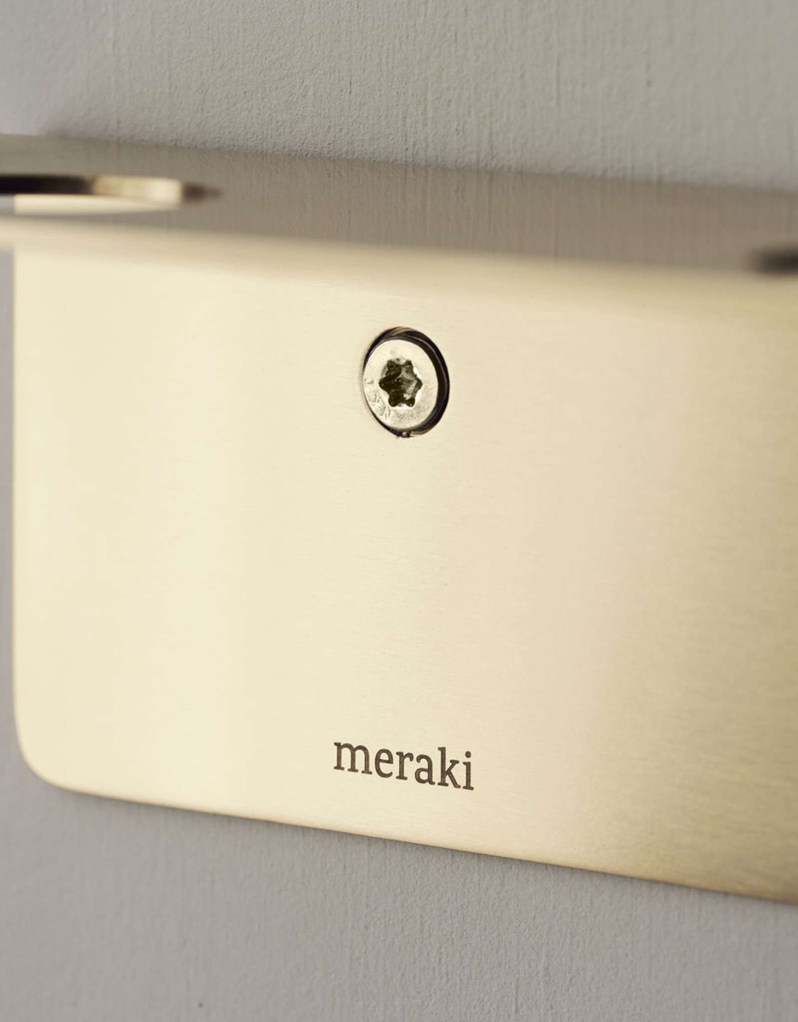 Meraki bottle hanger with hooks 'Bottle' - brass