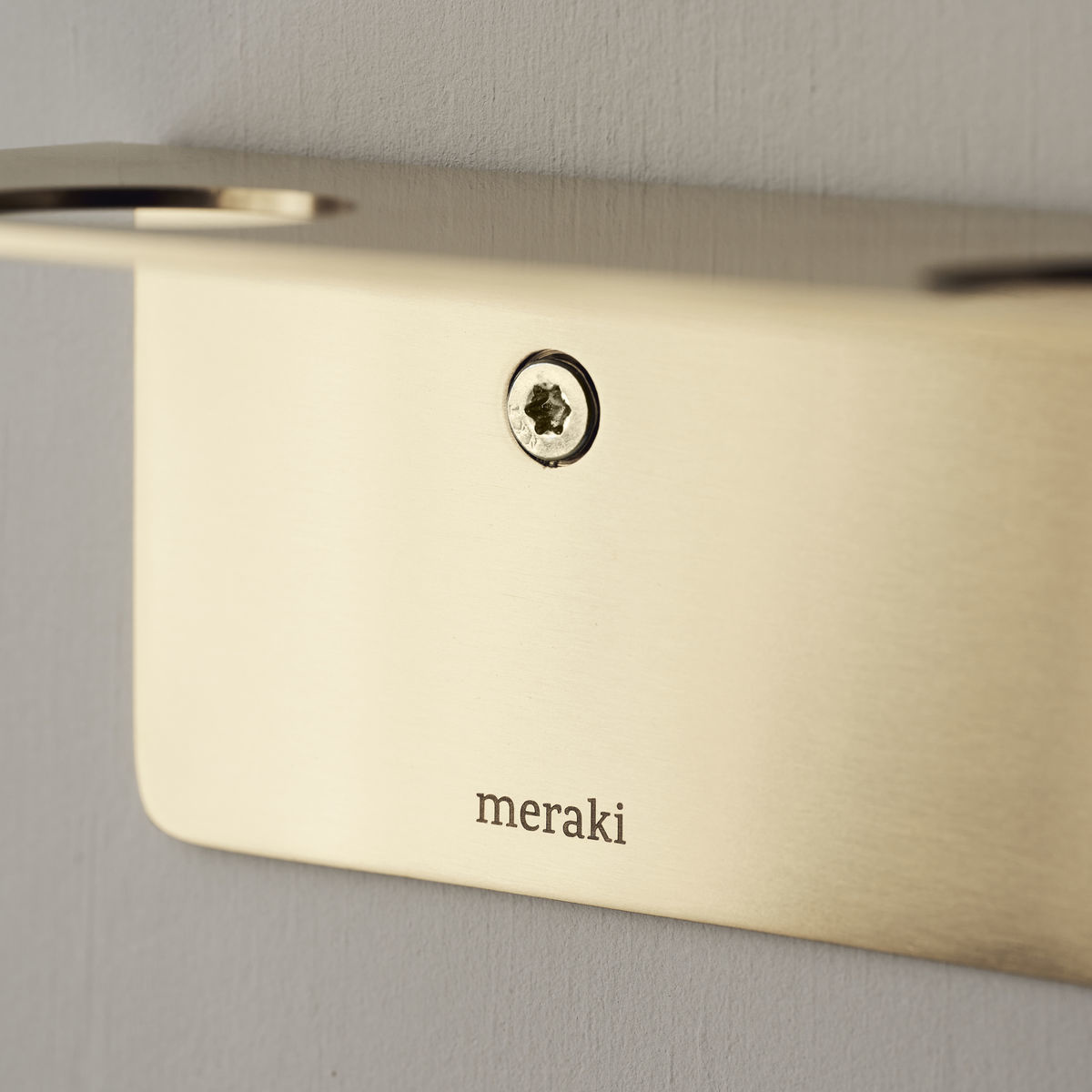 Meraki flessenrek met haken 'Bottle' - brass