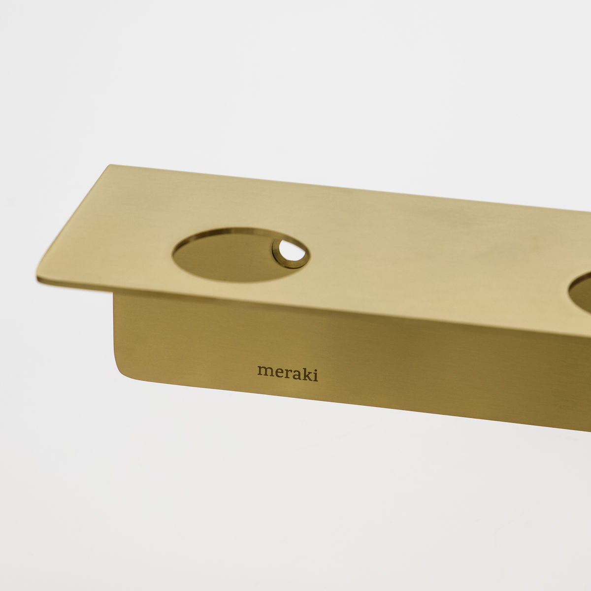 Meraki flessenrek met haken 'Bottle' - brass