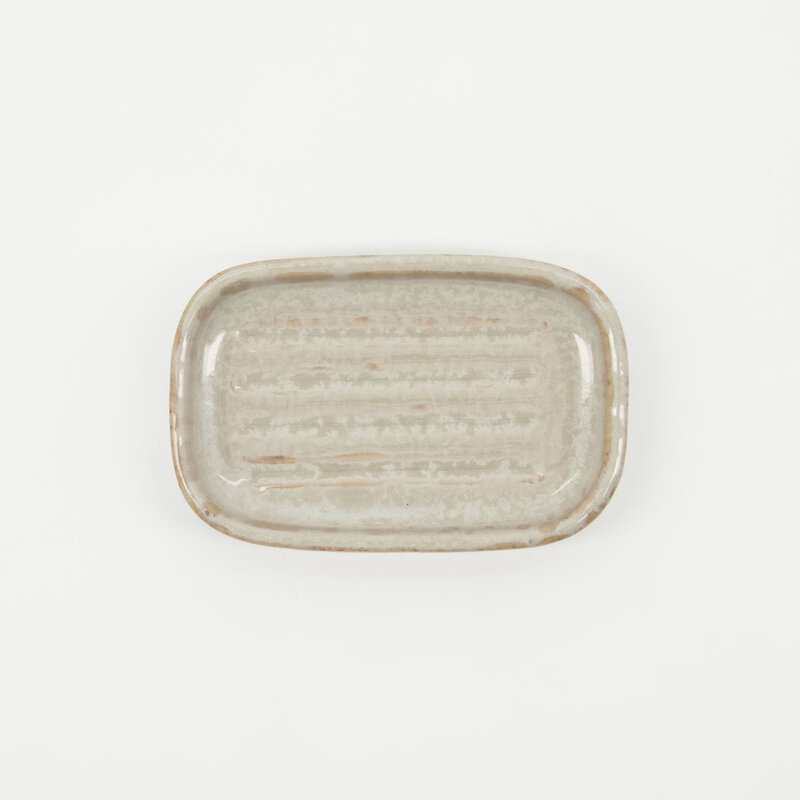 Meraki soapdish 'Datura' - glazed earthenware