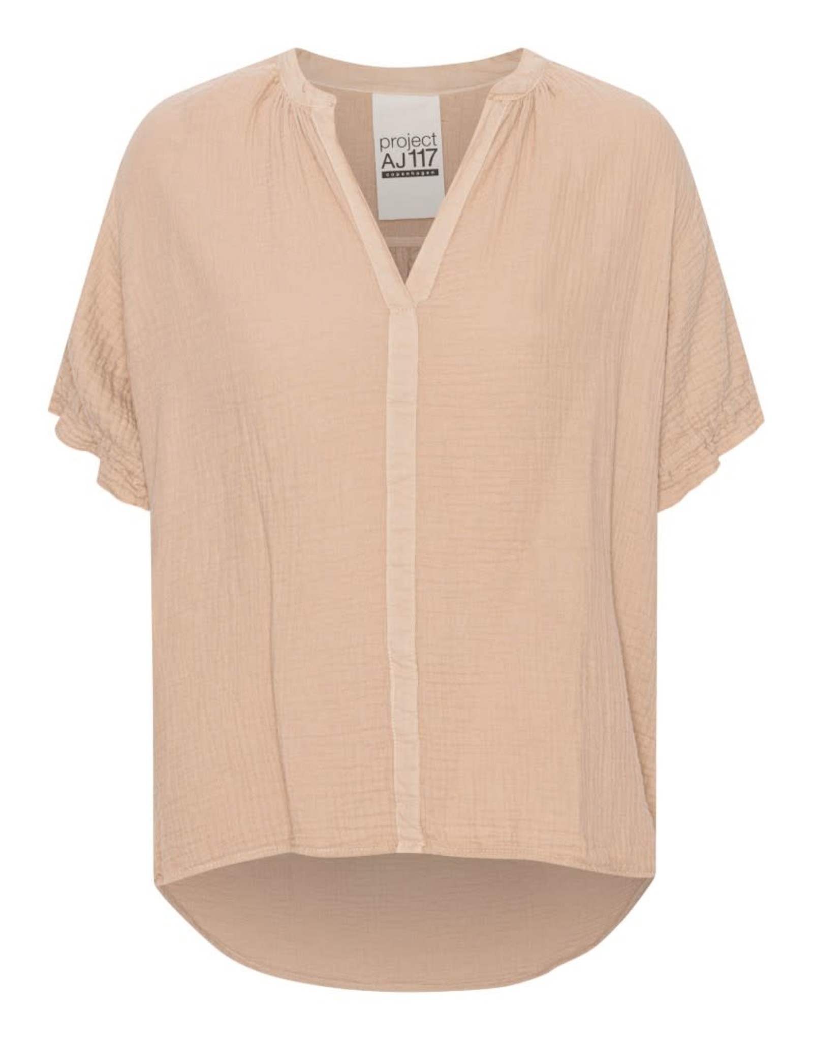Project AJ117 blouse 'Serena' katoen - taupe