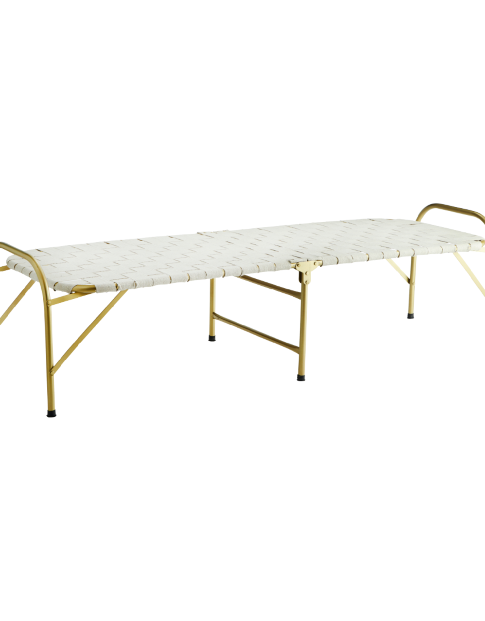 Madam Stoltz foldable daybed 'Daybed' - brass