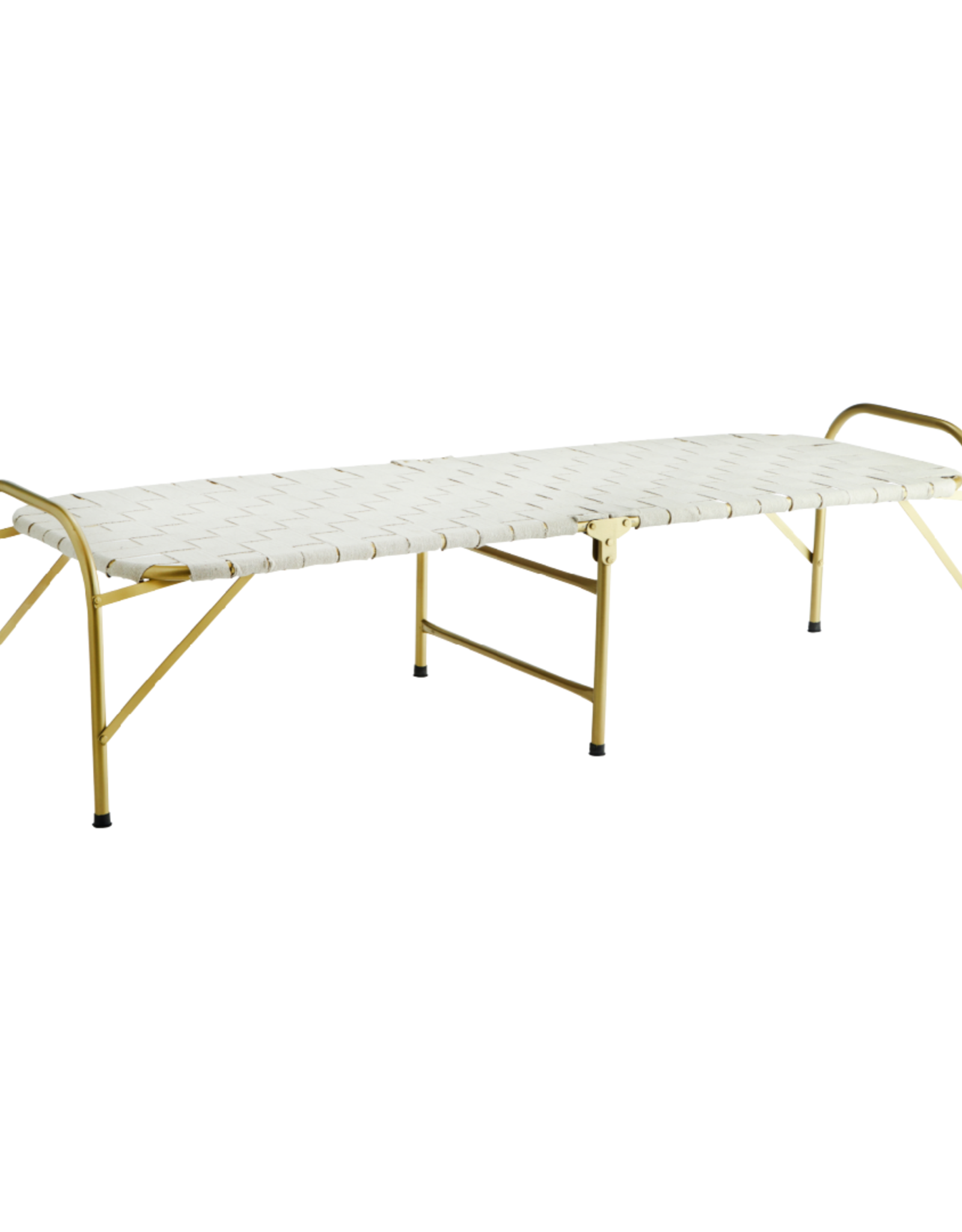 Madam Stoltz opvouwbare stretcher 'Daybed' - brass