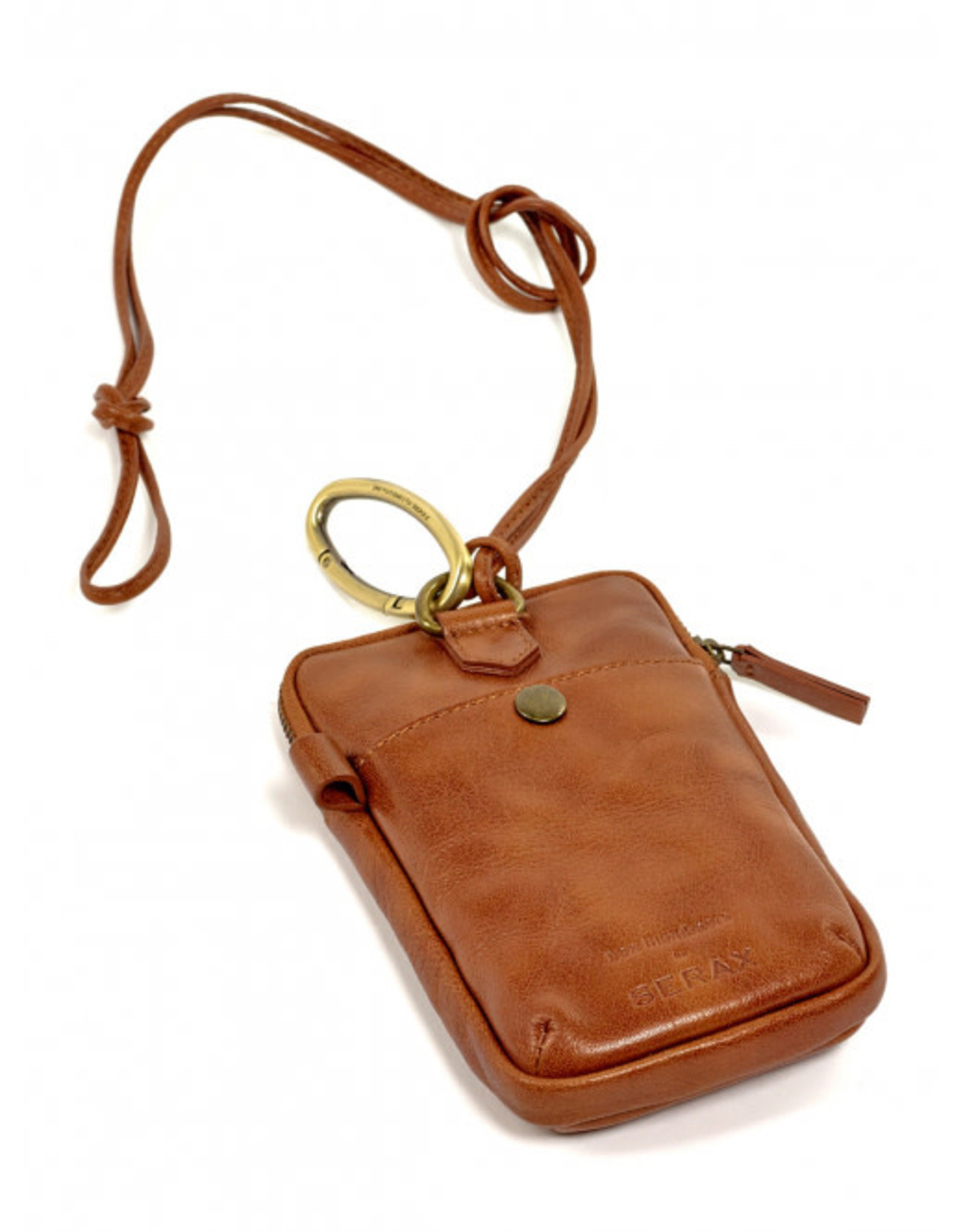 Serax telefoonpocket by Bea Mombaers -cognac