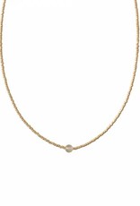 A Beautiful Story necklace 'Flora' gold